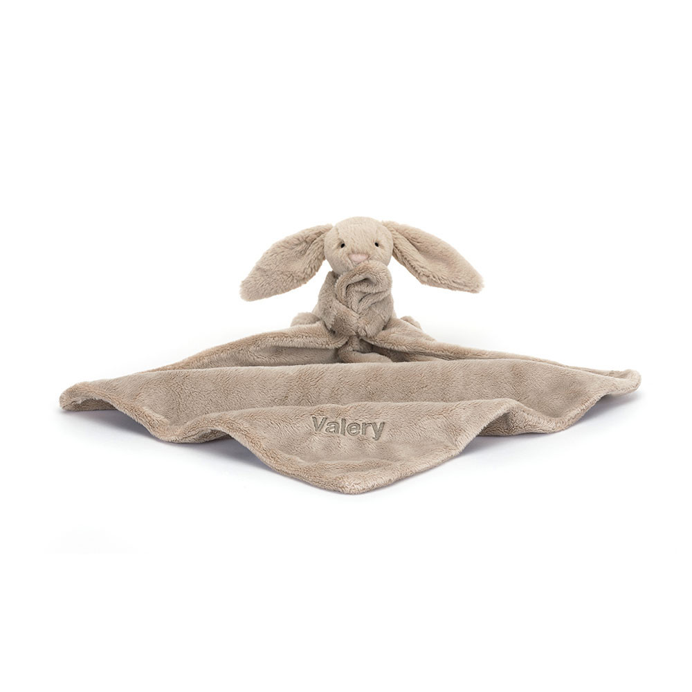 Personalized Bashful Beige Bunny Soother